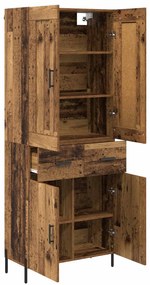 vidaXL Highboard 2 pcs Παλιό Ξύλο Επεξεργασμένο ξύλο