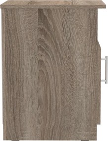 Κομοδίνο Galdi pakoworld σε καρυδί απόχρωση 40x45x60εκ