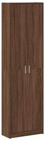 vidaXL Ντουλάπι με ράφι Καφέ δρυς 55 x 25 x 189 εκ. Επεξεργασμένο ξύλο