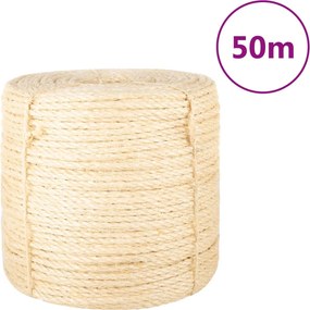 vidaXL Σχοινί 6 χιλ. 50 μ. από 100% Σιζάλ