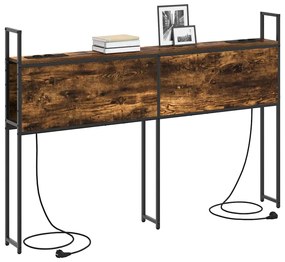 vidaXL Κεφαλάρι Αποθήκης Καπνιστή δρυς 135 cm Επεξεργασμένο ξύλο