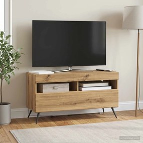 vidaXL Ντουλάπα LED Τηλεόρασης Artisan Δρυς Επεξεργασμένο Ξύλο