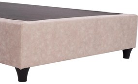 Επενδυμένο Κρεβάτι MALENA Ημίδιπλο Nubuck Μπέζ 120x200 εκ. 120x205x125 εκ.