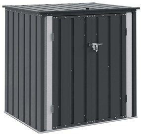 vidaXL Κουτί αποθήκευσης κήπου Μαύρο 101,5 x 82 x 100 εκ. Ατσάλι