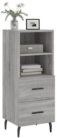 vidaXL Ντουλάπι Γκρι Sonoma 34,5x34x90 εκ. από Επεξεργασμένο Ξύλο