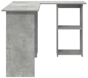 vidaXL Γραφείο Σκυρόδεμα Γκρι 142 x 102 x 73 εκ Επεξεργασμένο ξύλο