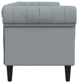 vidaXL Καναπές Chesterfield Ανοιχτό γκρι 201.5 x 74.5 x 74.5 εκατοστά