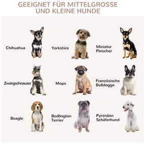 PawHut Κλουβί για σκύλους με κλειδαριά, ανυψωμένη βάση, Κλουβί μεταφοράς, 80,5 cm x 59,5 cm x 67,5 cm, Καφέ