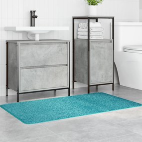 vidaXL Πατάκι Μπάνιου Ορθογώνιο Τιρκουάζ 70x120 εκ. Πολυπροπυλένιο Αντιολισθητικό