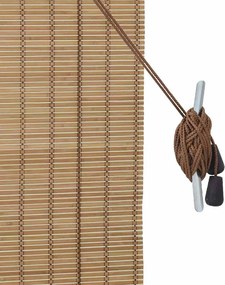 vidaXL Ρόλερ με κουρτίνες Φύση 140 x 220 cm Μπαμπού