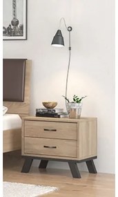Savvidis Furniture  Κομοδίνο Ν6 Φ54xΒ54.5εκ Λάττε Μελαμίνη BEST-890027