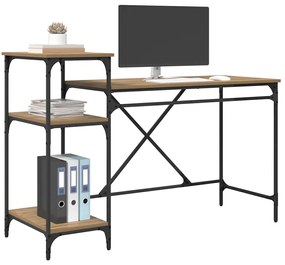 vidaXL Γραφείο Artisan Oak 135 x 50 x 90 cm Επεξεργασμένο ξύλο
