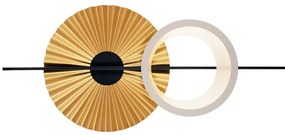 Φωτιστικό Τοίχου 01434 21W 24V LED 3000K 5450Lm 100x45cm Black-Gold Luma