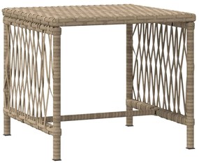 vidaXL Ξαπλώστρα με μαξιλάρι 2-πρόσωπο 2 pcs Μπεζ συνθετικό ρατάν