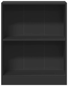 vidaXL Βιβλιοθήκη Μαύρη 60 x 24 x 76 εκ. από Επεξεργασμένο Ξύλο