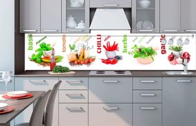 Αυτοκόλλητη φωτοταπετσαρία για μπαχαρικά και βότανα κουζίνας - 180x60