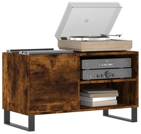 vidaXL Δισκοθήκη Καπνιστή Δρυς 85 x 38 x 48 εκ. από Επεξεργασμένο Ξύλο