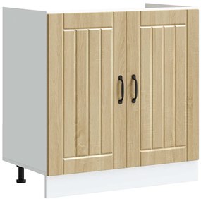 vidaXL Ντουλάπα Κουζίνας με αποθήκευση 2 pcs Καφέ 80 x 46 x 81.5 εκ
