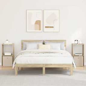 vidaXL Κομοδίνο 2 τμχ. Δρύς Sonoma 35 x 32 x 68,5 εκ