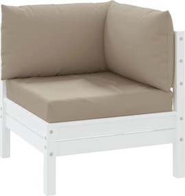 vidaXL Μαξιλάρια παλετών 3 τεμ. Taupe από ύφασμα Oxford