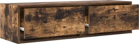 vidaXL Ντουλάπι TV 100 x 31 x 25,5 εκ. Καπνιστή δρυς