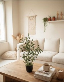 Stewehome Διακοσμητικό τεχνητό δέντρο ελιάς με φυσική όψη Μαύρο