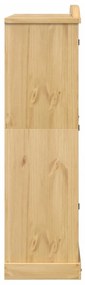 Ντουλάπα Corona 151,5x52x186 εκ. από Μασίφ Ξύλο Πεύκου - Καφέ