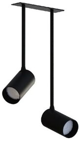 Χωνευτό Σποτ Οροφής Ατσάλι Mono Surface Long H34-39 Φ17-31 Nowodvorski-7740-Μαύρο 7740