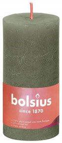 Bolsius Κεριά Κύλινδρος Ρουστίκ Shine 8 τεμ. Φρέσκο Λαδί 100 x 50 χιλ.