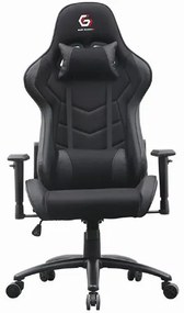 GEMBIRD GAMING CHAIR LEATHER BLACK