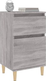 vidaXL Κομοδίνα 2 τεμ. Γκρι Sonoma 40x35x70 εκ.