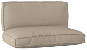 vidaXL Σετ Μαξιλαριών Πάγου 2 pcs Taupe Ύφασμα Όξφορντ