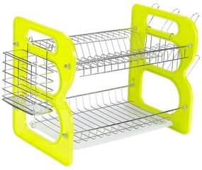 Πιατοθήκη αποστράγγισης διώροφη - WL-232 - 40cm - 521315 - Light Green-521315_g