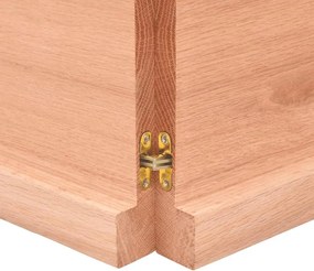 vidaXL Επιφ Τραπεζιού Αν Καφέ 200x50x(2-4)εκ. Επεξ. Μασίφ Ξύλο Δρυός