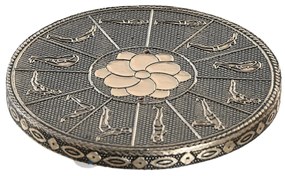 Καυστήρας αρωμάτων DKD Home Decor Ξύλο Αλουμίνιο Ινδός 10 x 10 x 1 cm Θυμίαμα