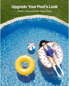 VEVOR Oval Pool Liner 12x24ft Overlap Style Pool Liner 54in Wall Height