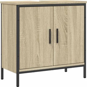 vidaXL Ντουλάπι Νιπτήρα Μπάνιου Sonoma Δρυς 60x30x60 εκ. Επεξ. Ξύλο