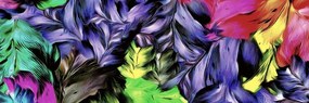 Εικόνα ρετρό πινελιές λουλουδιών - 120x40