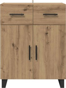 vidaXL Πλαϊνό γραφείο Artisan Oak 69,5 x 34 x 90 εκ.