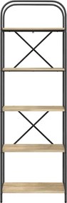 vidaXL Ράφι Βιβλίων Δρύς Sonoma 60 x 30 x 183 εκ Επεξεργασμένο ξύλο