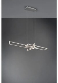 Κρεμαστό Φωτιστικό Οροφής LED 34W Switch Dimmer 3000K Salinas Trio Lighting-320310307-Νίκελ Ματ 320310307