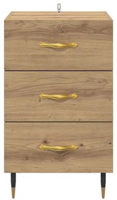 vidaXL Κομοδίνο Artisan Oak 40 x 40 x 66 εκ. Επεξεργασμένο ξύλο