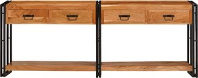 vidaXL Τραπέζια Κονσόλες 2 τμχ. Καφέ 200 x 33 x 75 εκ