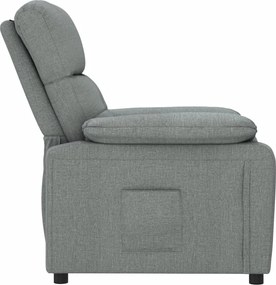 vidaXL Πολυθρόνα Ανακλινόμενη Σκούρο Γκρι Υφασμάτινη