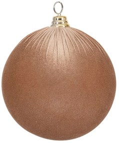 Χριστουγεννιάτικη Μπάλα Βελούδινη Μπεζ 30εκ. iliadis 90623