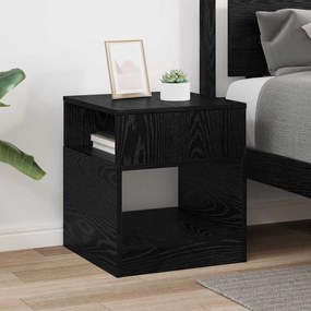 vidaXL End Table Μαύρη Οξυά 40,5 x 40 x 45 εκ Επεξεργασμένο ξύλο