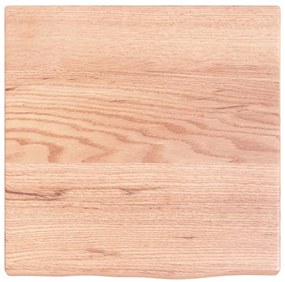 vidaXL Ράφι Τοίχου Ανοιχτό Καφέ 40x40x2 εκ. Επεξεργ. Μασίφ Ξύλο Δρυός