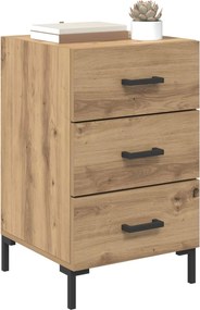 vidaXL Κομοδίνο Artisan Oak 40 x 40 x 66 εκ. Επεξεργασμένο Ξύλο