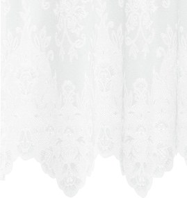 vidaXL Κουρτίνα Δαντέλας Λευκό 160 x 600 cm Πολυεστέρας