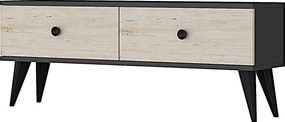 TV Stand Mona 120 - Anthracite, Travertine Anthracite
Travertine